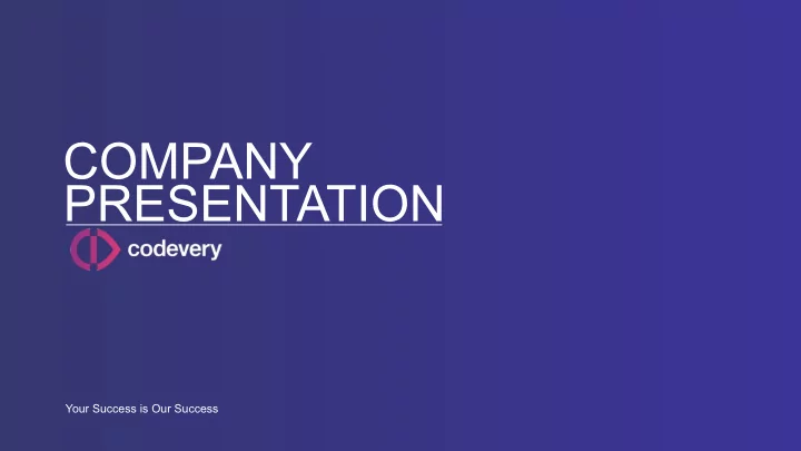 company p resentation
