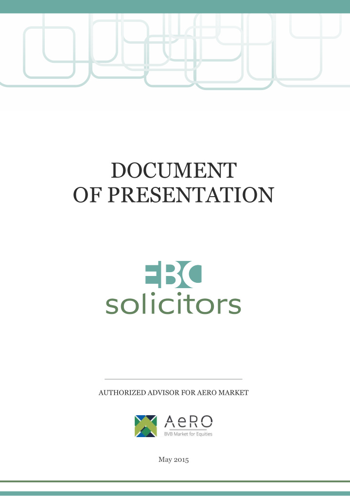 document of presentation