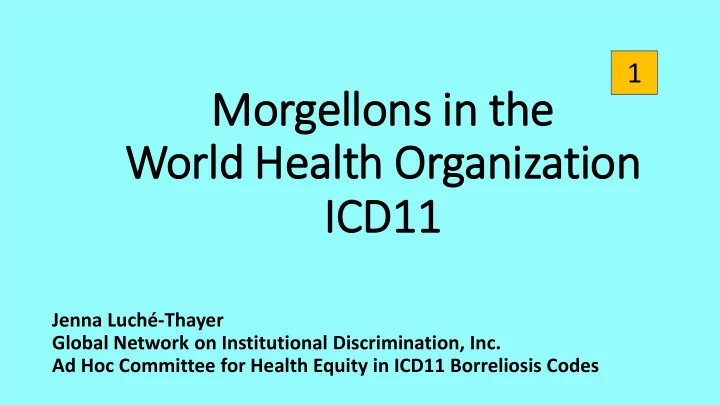 world healt lth organization ic icd11