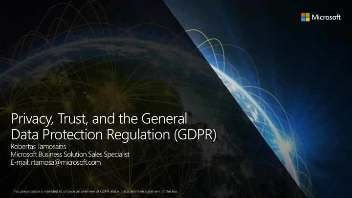 data protection regulation gdpr