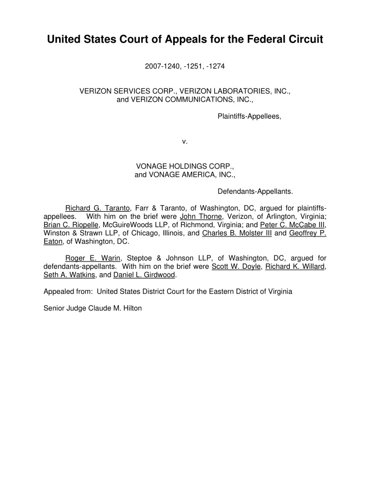 united states court of appeals for the federal circuit