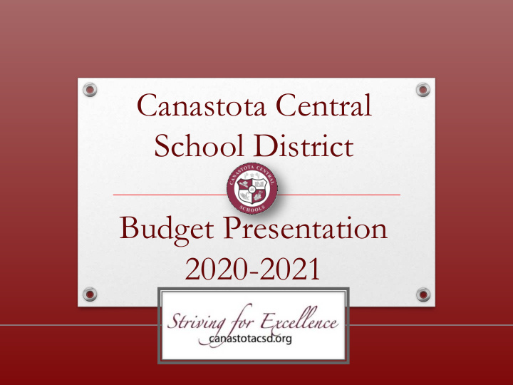 canastota central school district budget presentation