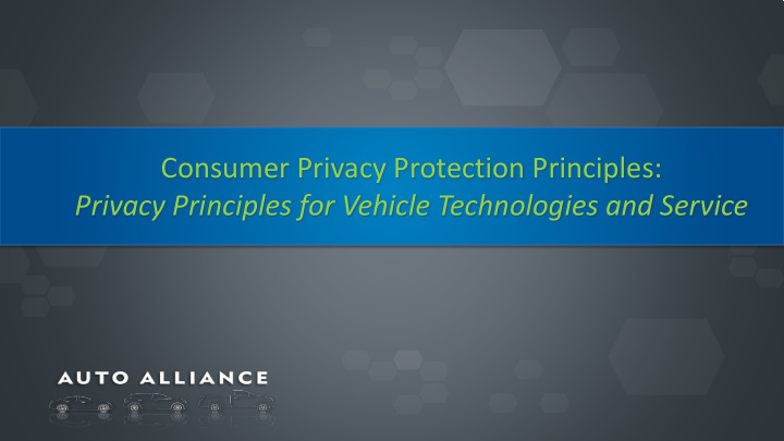 consumer privacy protection principles privacy principles
