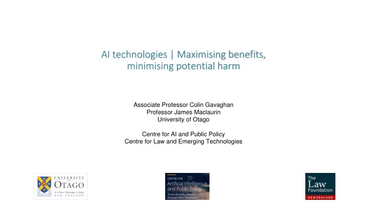 ai technologies maximising benefits minimising potential
