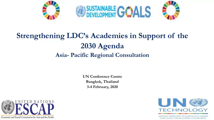 2030 agenda