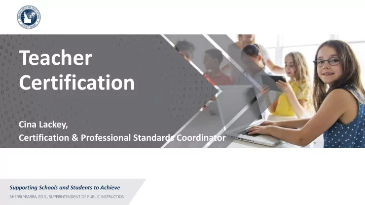 teacher certification