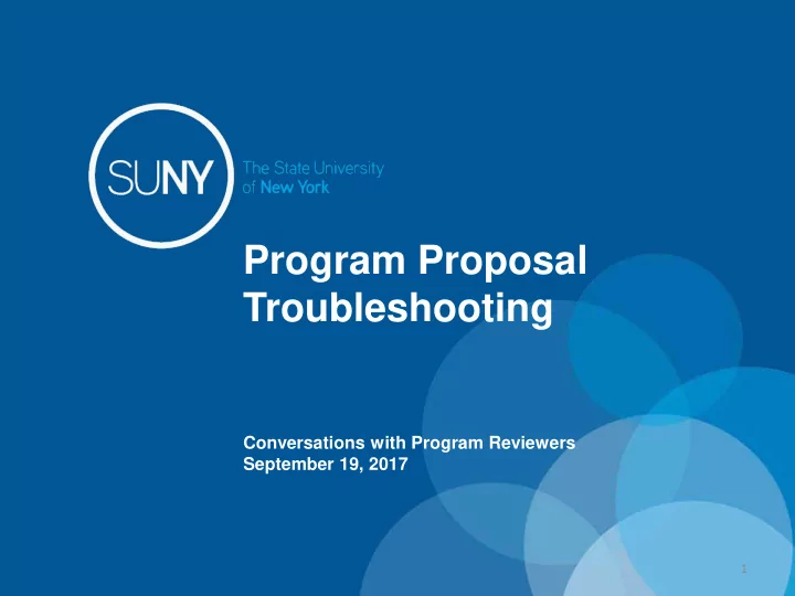 troubleshooting