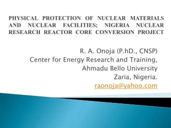 Ahmadu Bello University  Zaria, Nigeria.  raonoja@yahoo.com  Introduction  CERT Services