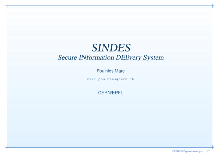 sindes