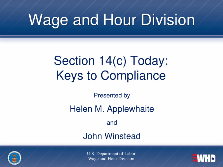 wage and hour division