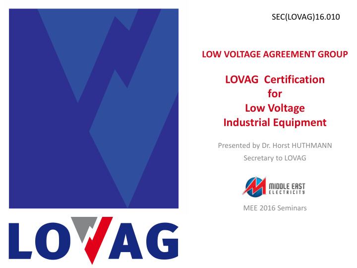 lovag certification