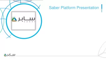 Saber Platform Presentation  Agenda  Overview  portal Explanation &amp; Requirements  Support