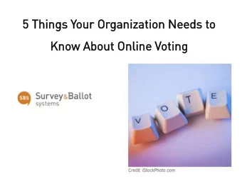 5 Th  Thin  ings  s You  our O  r Organ  aniz  izat  ation  ion Need  eeds to  s to  Kn  Know Ab  w