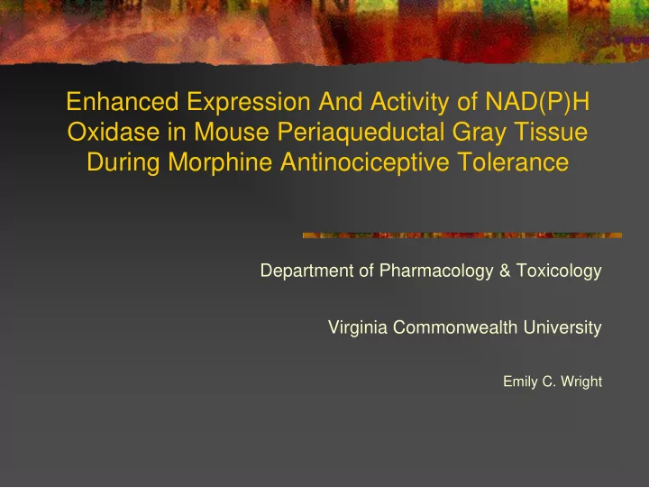 enhanced expression and activity of nad p h oxidase in
