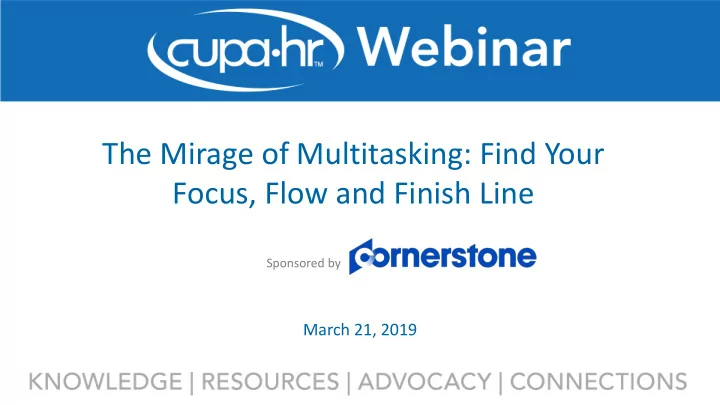 the mirage of multitasking find your focus flow and
