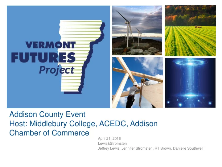 addison county event host middlebury college acedc