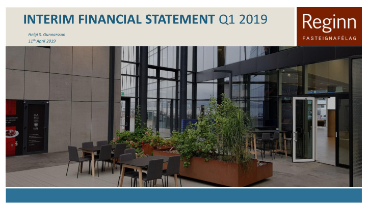 interim financial statement q1 2019