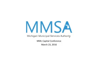 MML Capital Conference  March 23, 2016  Agenda  Introduction  Financial Management Software