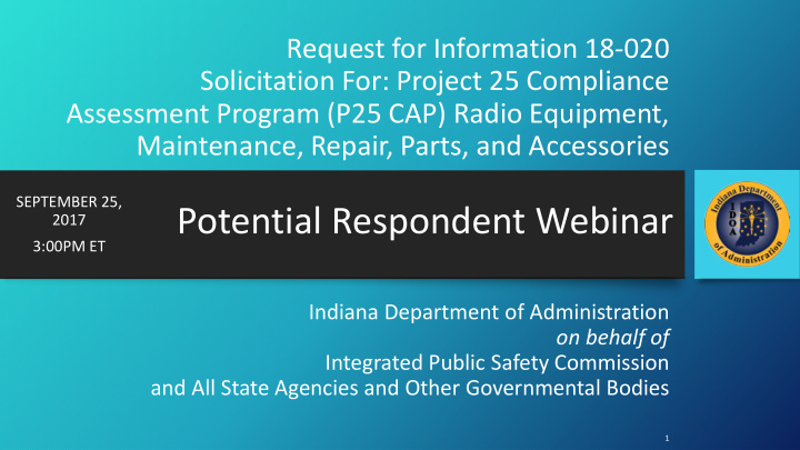 potential respondent webinar