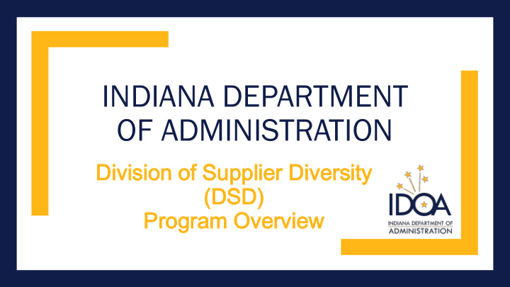 indiana department of administration