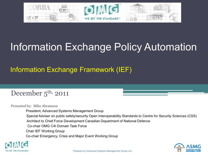 information exchange policy automation
