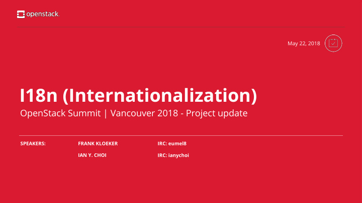 i18n internationalization