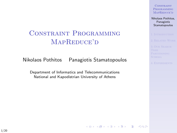 constraint programming