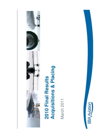 Acquisitions &amp; Placing  2010 Final Results  March 2011  2010 Highlights  2010 Highlights