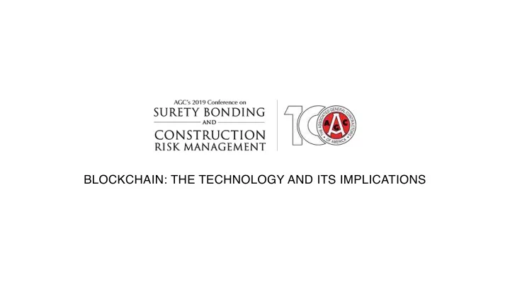 blockchain the technology and its implications every