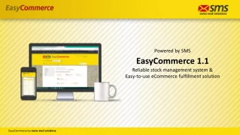 EasyCommerce 1.1  Reliable stock management system &amp;  Easy-to-use eCommerce fulfillment