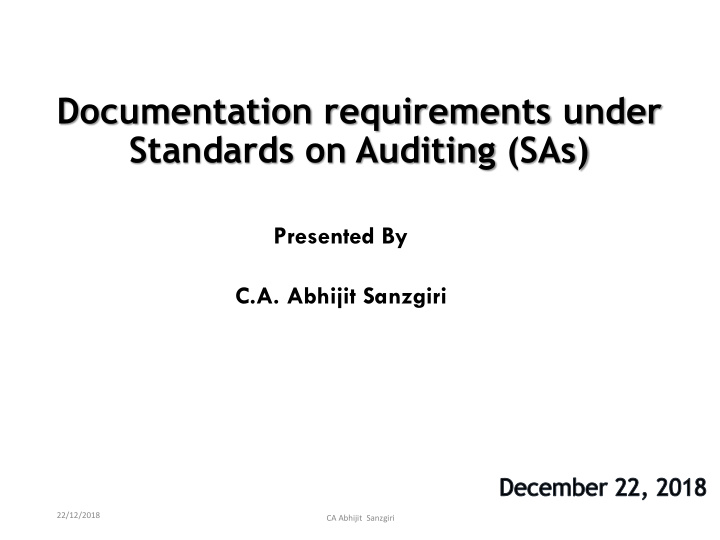 standards on auditing sas