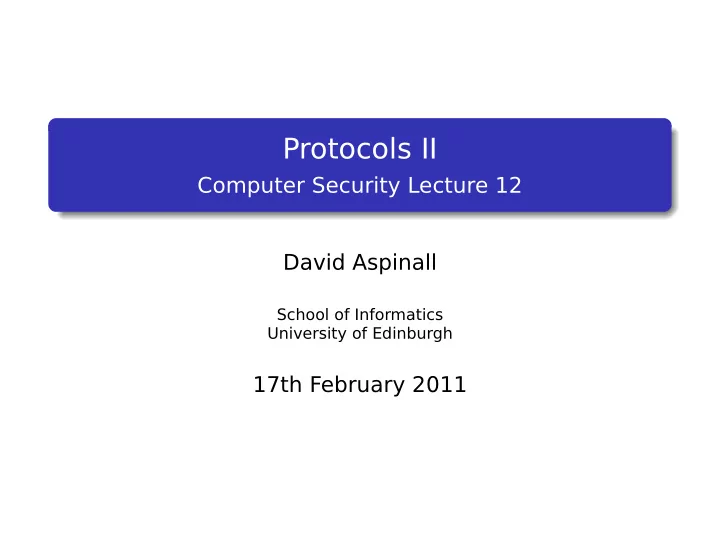 protocols ii