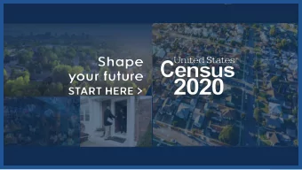 Title page goes here.  This is a subhead.  Month XX, XXXX  The 2020 Census  Briefing for