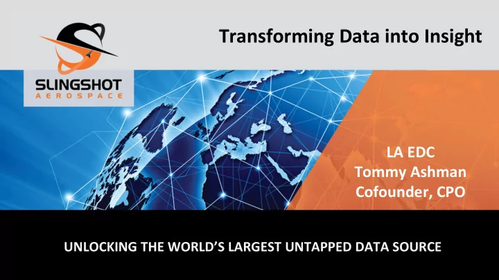 transforming data into insight