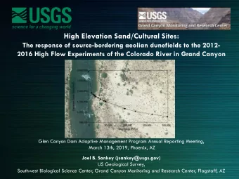 High Elevation Sand/Cultural Sites:  The response of source-bordering aeolian dunefields to the