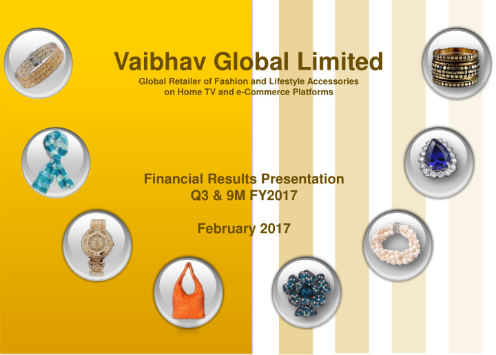 financial results presentation q3 9m fy2017 february 2017