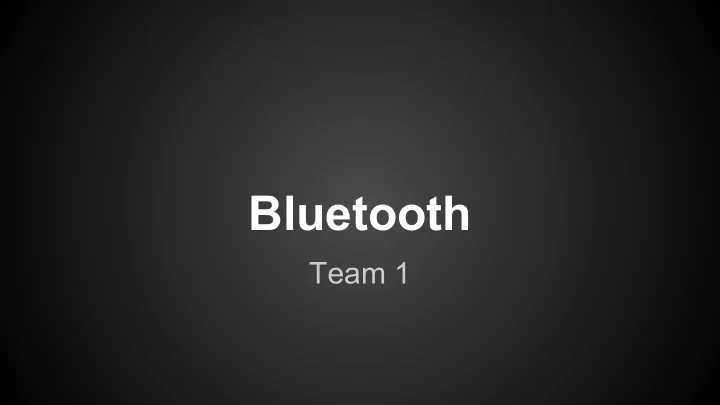 bluetooth
