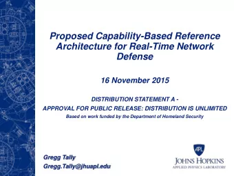 Defense  16 November 2015  DISTRIBUTION STATEMENT A -  APPROVAL FOR PUBLIC RELEASE: DISTRIBUTION IS