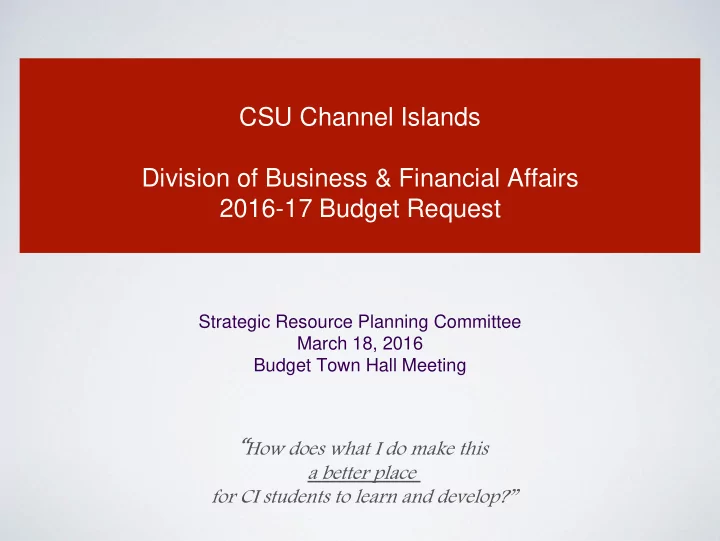 csu channel islands division of business financial