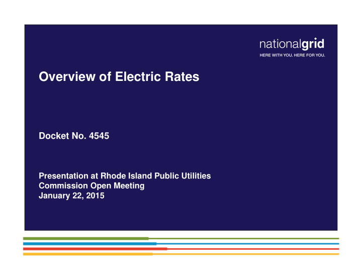 overview of electric rates