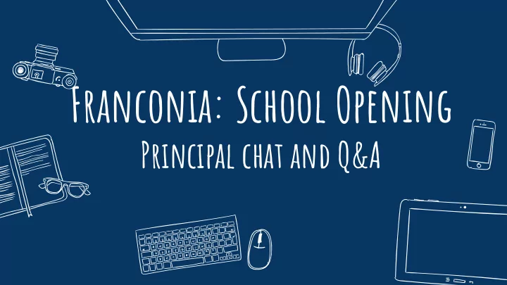 franconia school opening