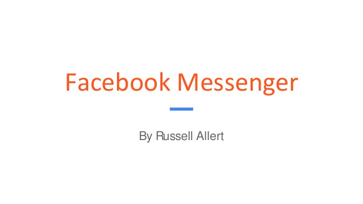 facebook messenger