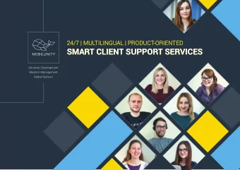 SMART CLIENT SUPPORT SERVICES  SMART CLIENT SUPPORT SERVICES  Ukrainian Development  Western