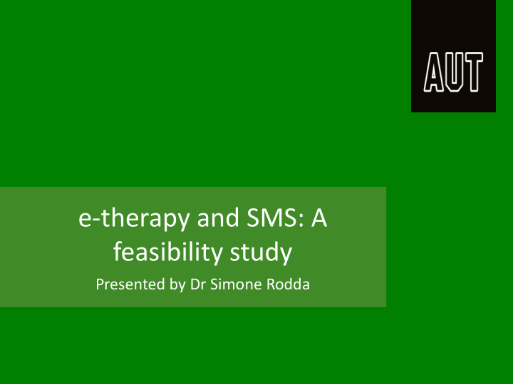 e therapy and sms a