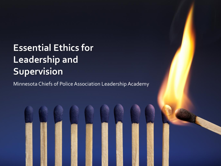 essential ethics for