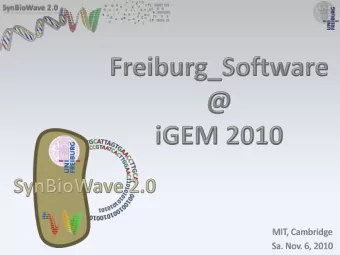 Agenda  Motivation  Introduction to Google Wave  SynBioWave Main Robot  Add-on Robots