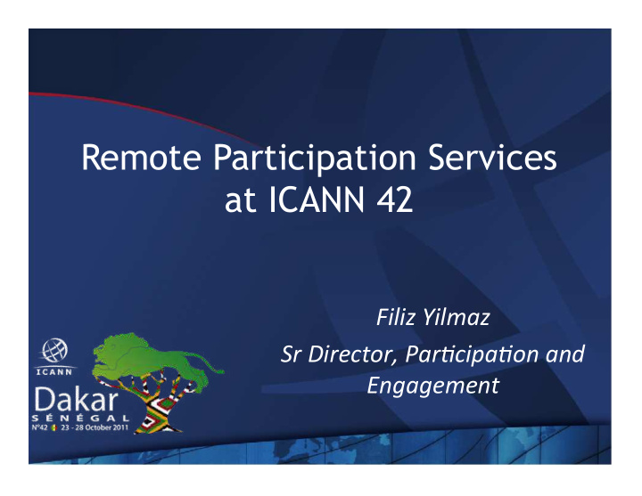 remote participation services at icann 42