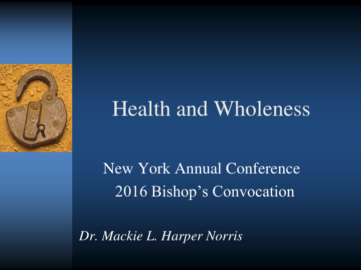 health and wholeness