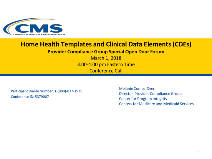 home health templates and clinical data elements cdes
