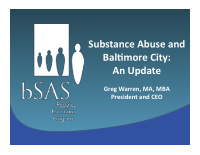 substance abuse and bal more city